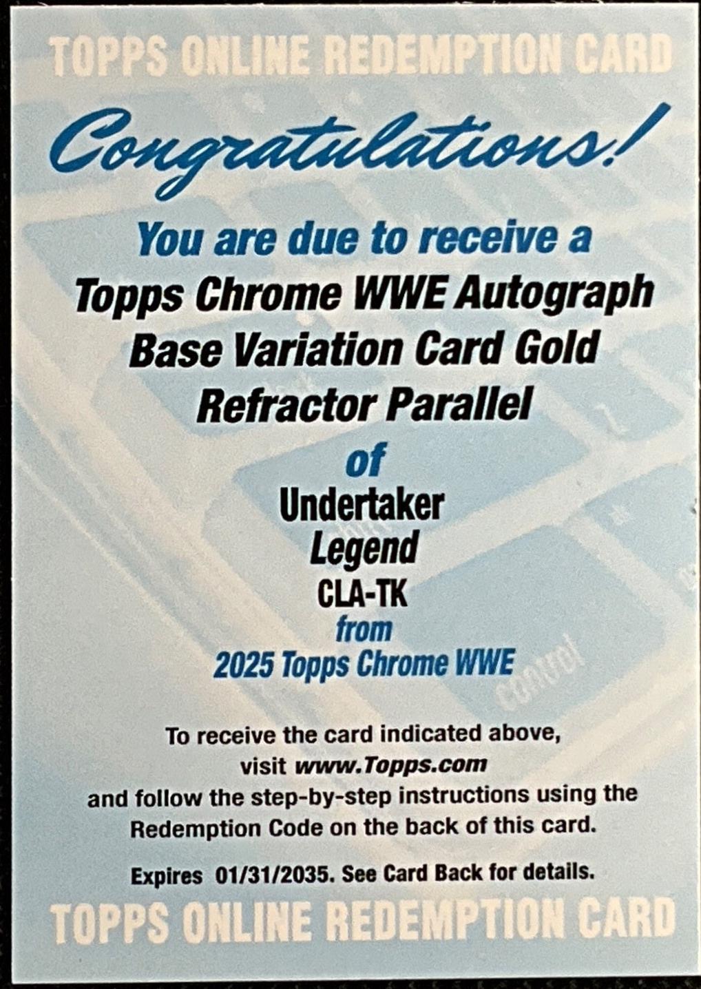 Undertaker #CLA-TK