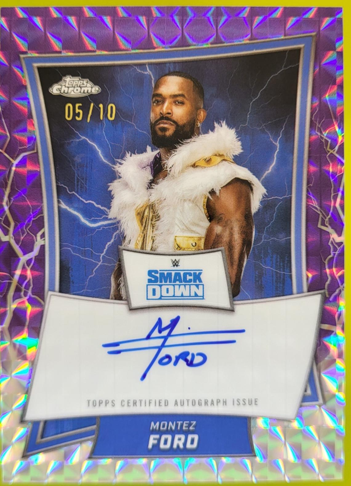 Montez Ford [Purple Geometric Refractor] #BBA-MON