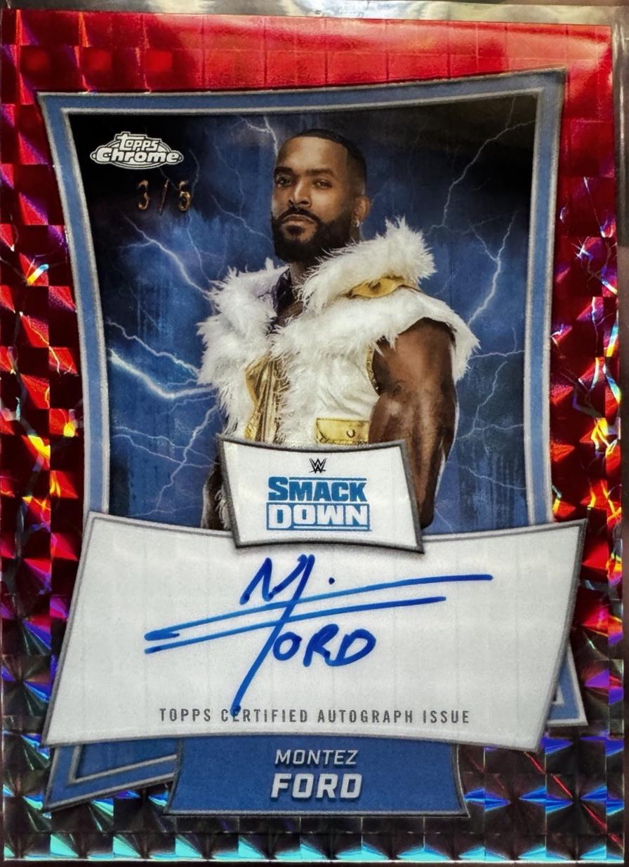 Montez Ford [Red Geometric Refractor] #BBA-MON