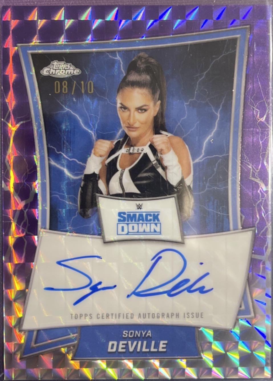 Sonya Deville [Purple Geometric Refractor] #BBA-SDE