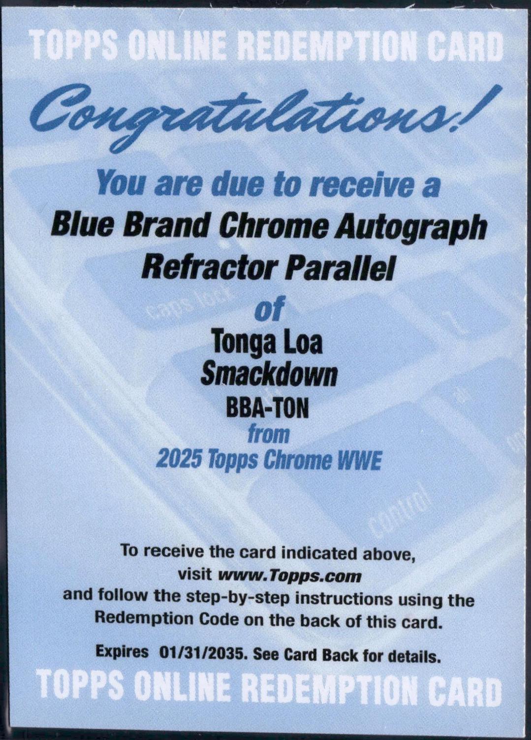Tonga Loa [Refractor] #BBA-TON