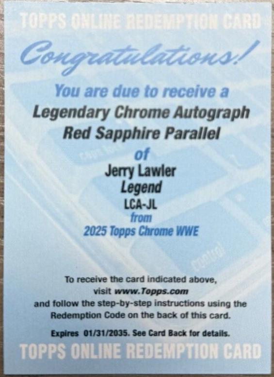 Jerry Lawler [Red Sapphire] #LCA-JL