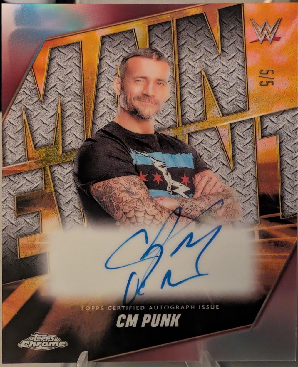 CM Punk [Red Refractor] #MEA-CMP