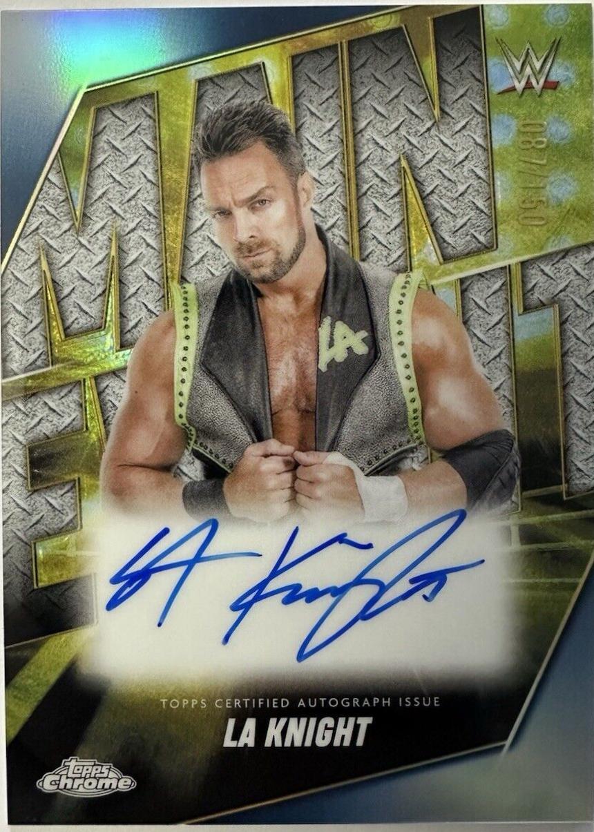 LA Knight [Blue Refractor] #MEA-LAK