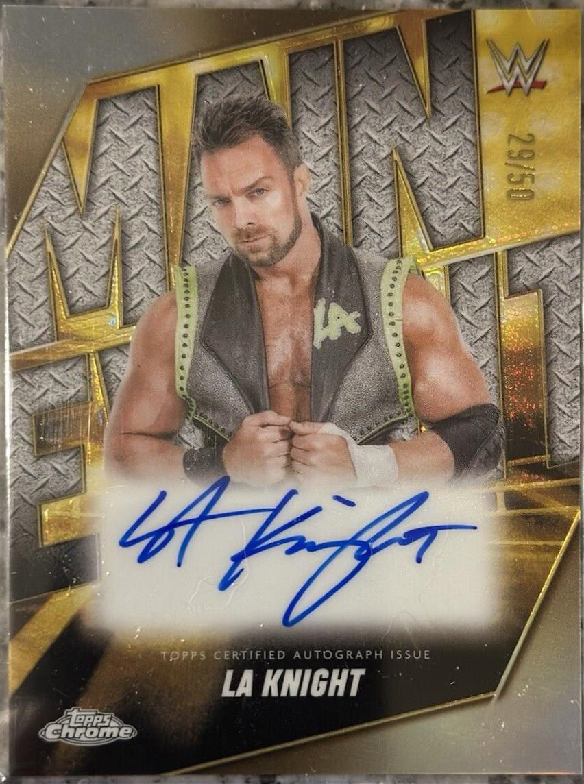 LA Knight [Gold Refractor] #MEA-LAK