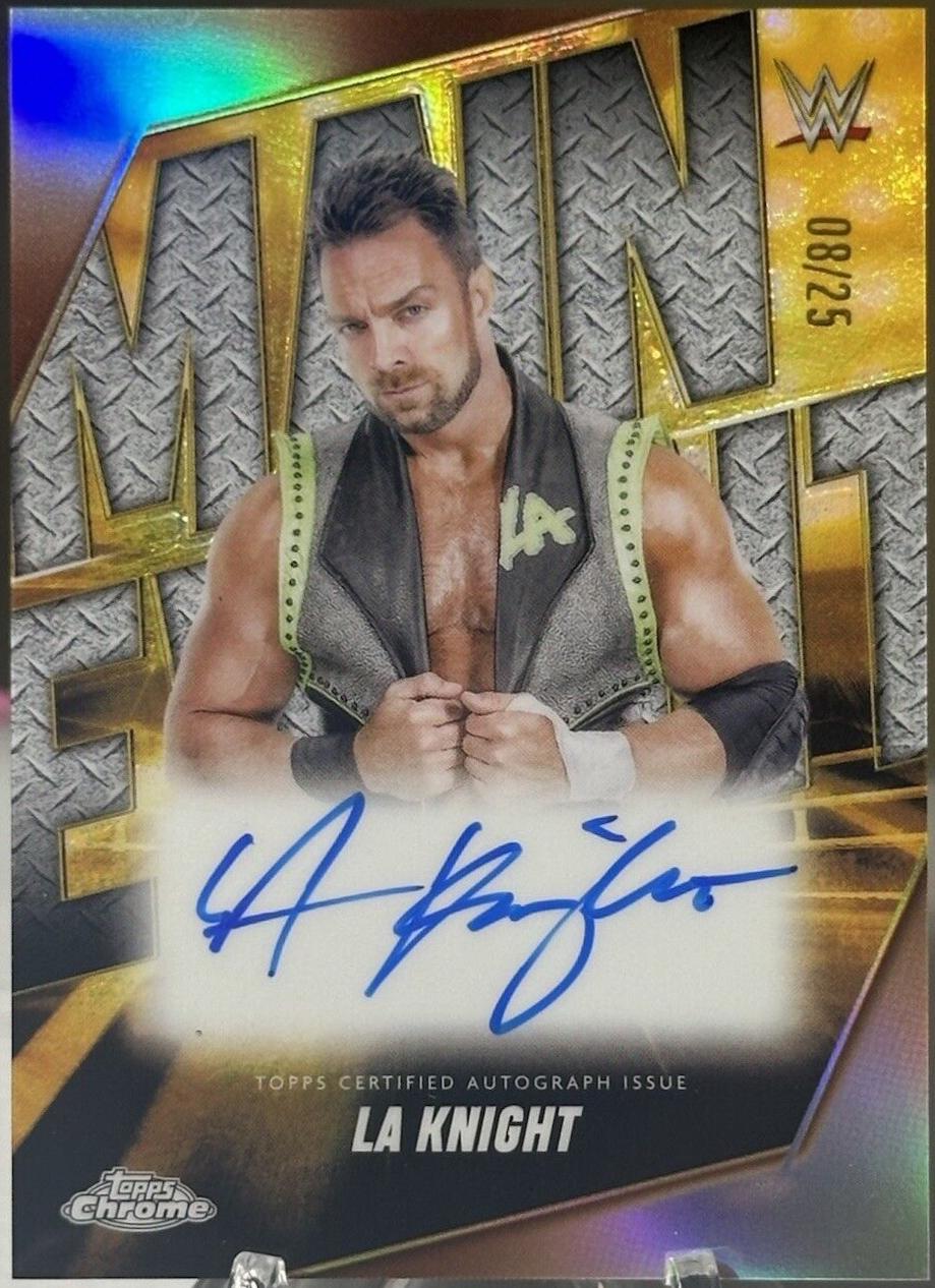 LA Knight [Orange Refractor] #MEA-LAK