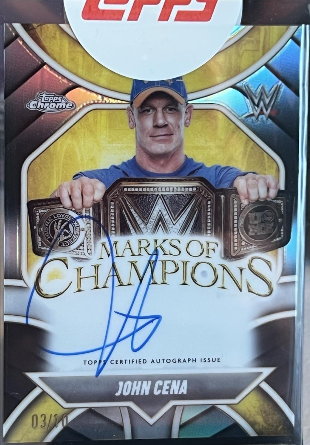 John Cena [Black Refractor] #MOC-JC