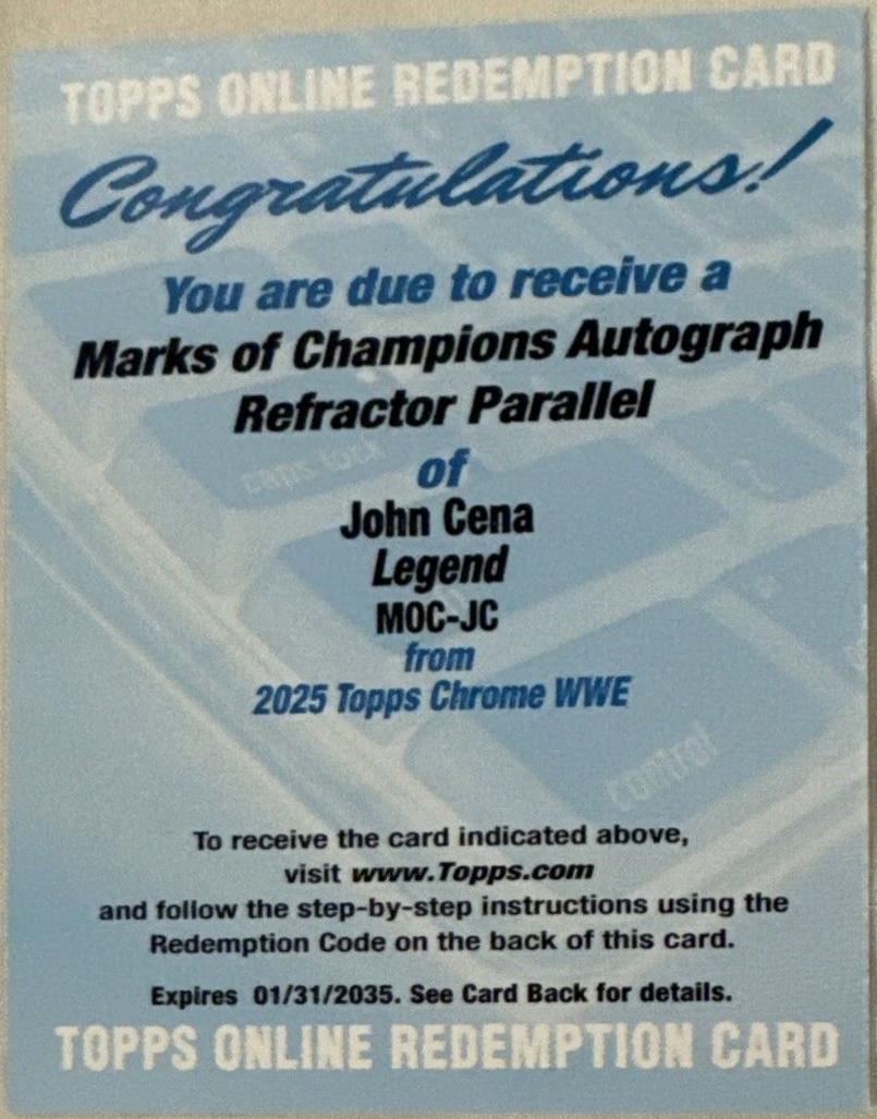 John Cena [Refractor] #MOC-JC