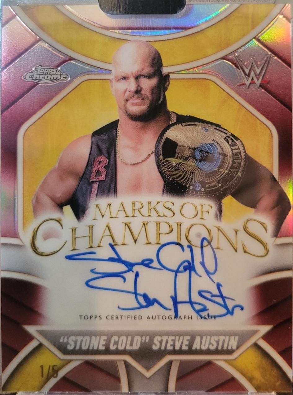 Stone Cold Steve Austin [Red Refractor] #MOC-SA