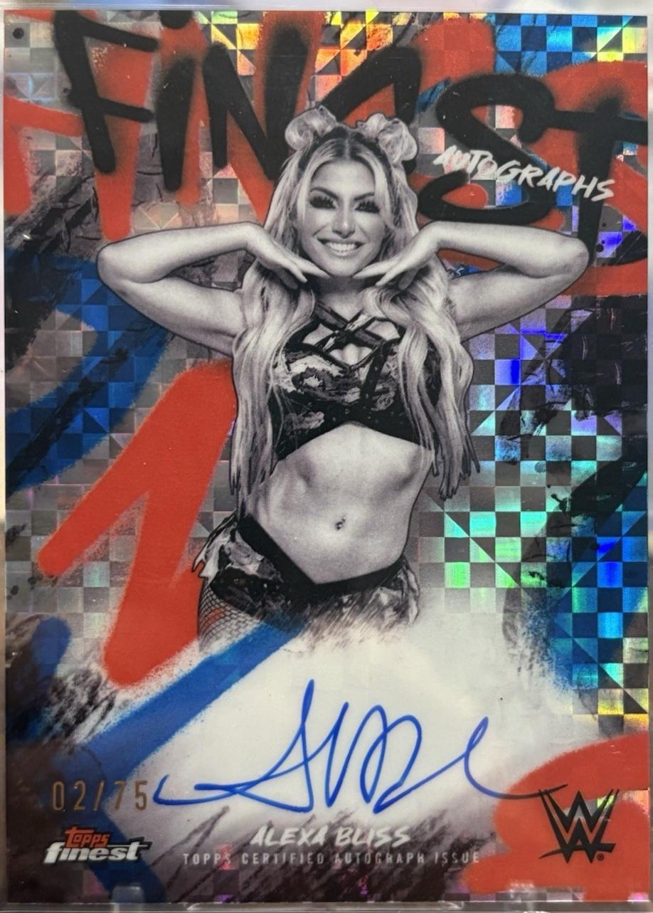 Alexa Bliss [Blue Checkerboard Refractor] #FA-BLS