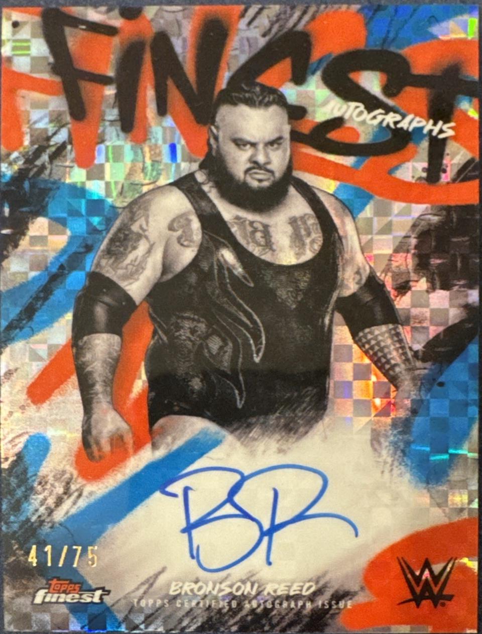 Bronson Reed [Blue Checkerboard Refractor] #FA-BRD