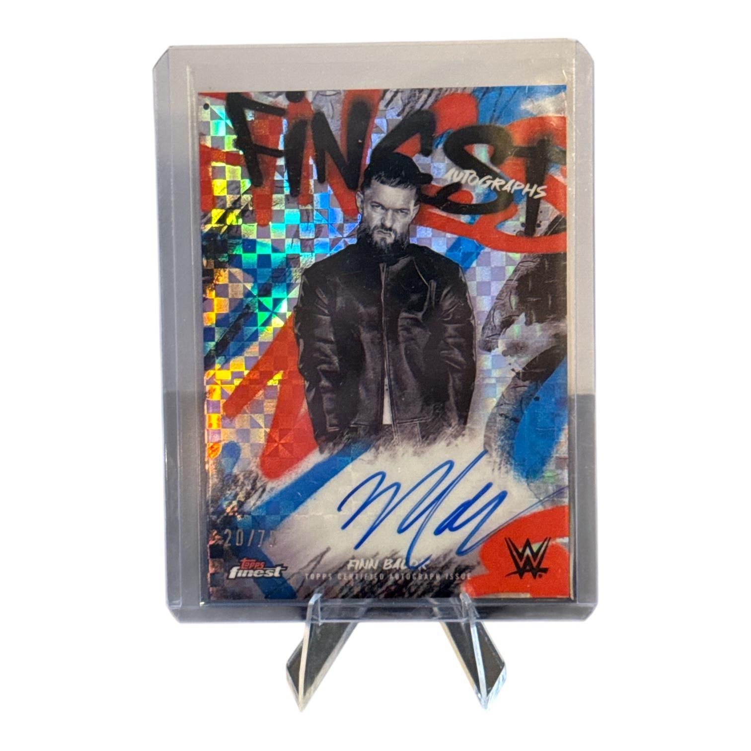 Finn Balor [Blue Checkerboard Refractor] #FA-BLR