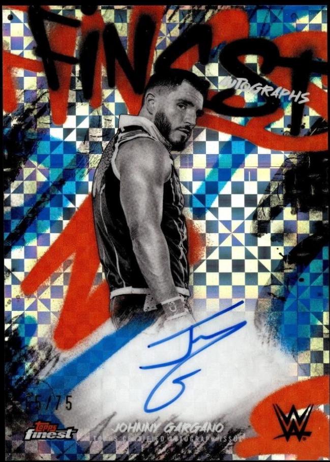 Johnny Gargano [Blue Checkerboard Refractor] #FA-GGO