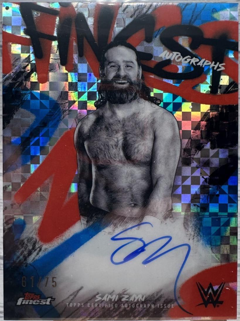 Sami Zayn [Blue Checkerboard Refractor] #FA-ZYN