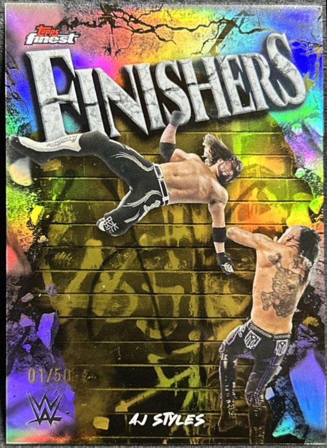 AJ Styles [Gold Refractor] #FNS-AJ