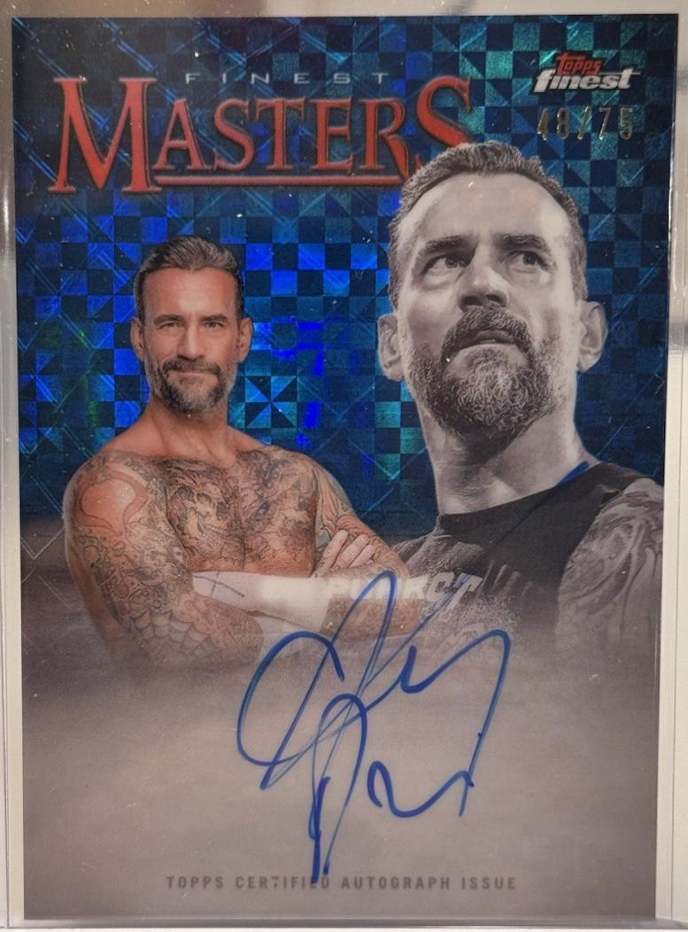 CM Punk [Blue Checkerboard Refractor] #FM-CMP