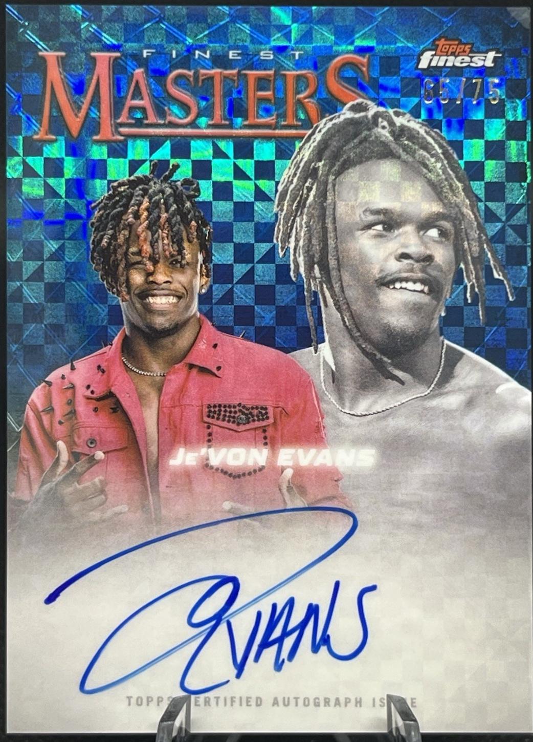 Je'Von Evans [Blue Checkerboard Refractor] #FM-JVE