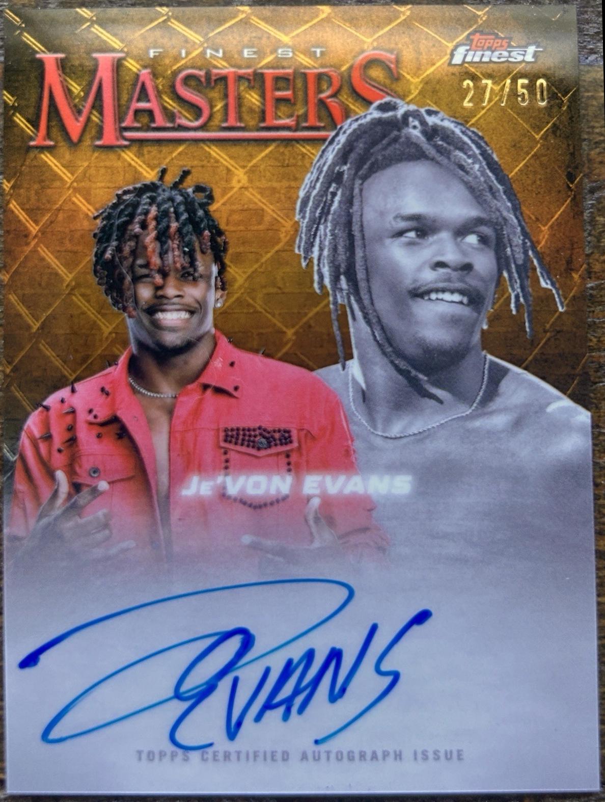 Je'Von Evans [Gold Refractor] #FM-JVE
