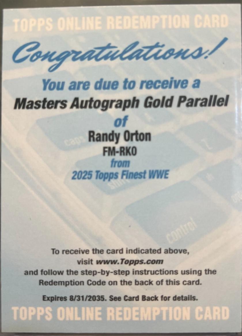 Randy Orton [Gold Refractor] #FM-RKO
