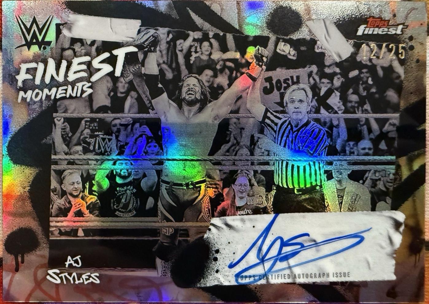 AJ Styles [Black Refractor] #FMS-AJS