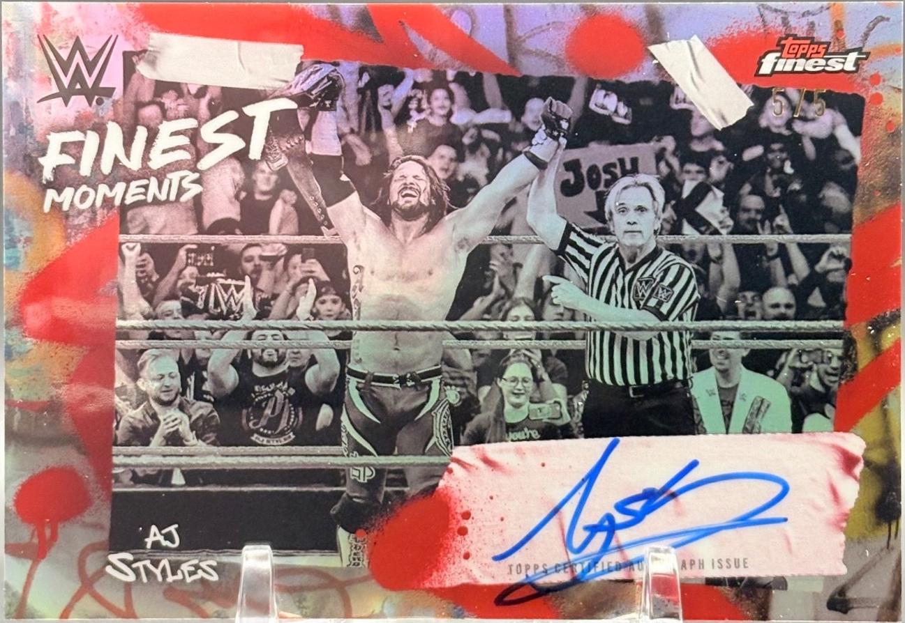 AJ Styles [Red Refractor] #FMS-AJS