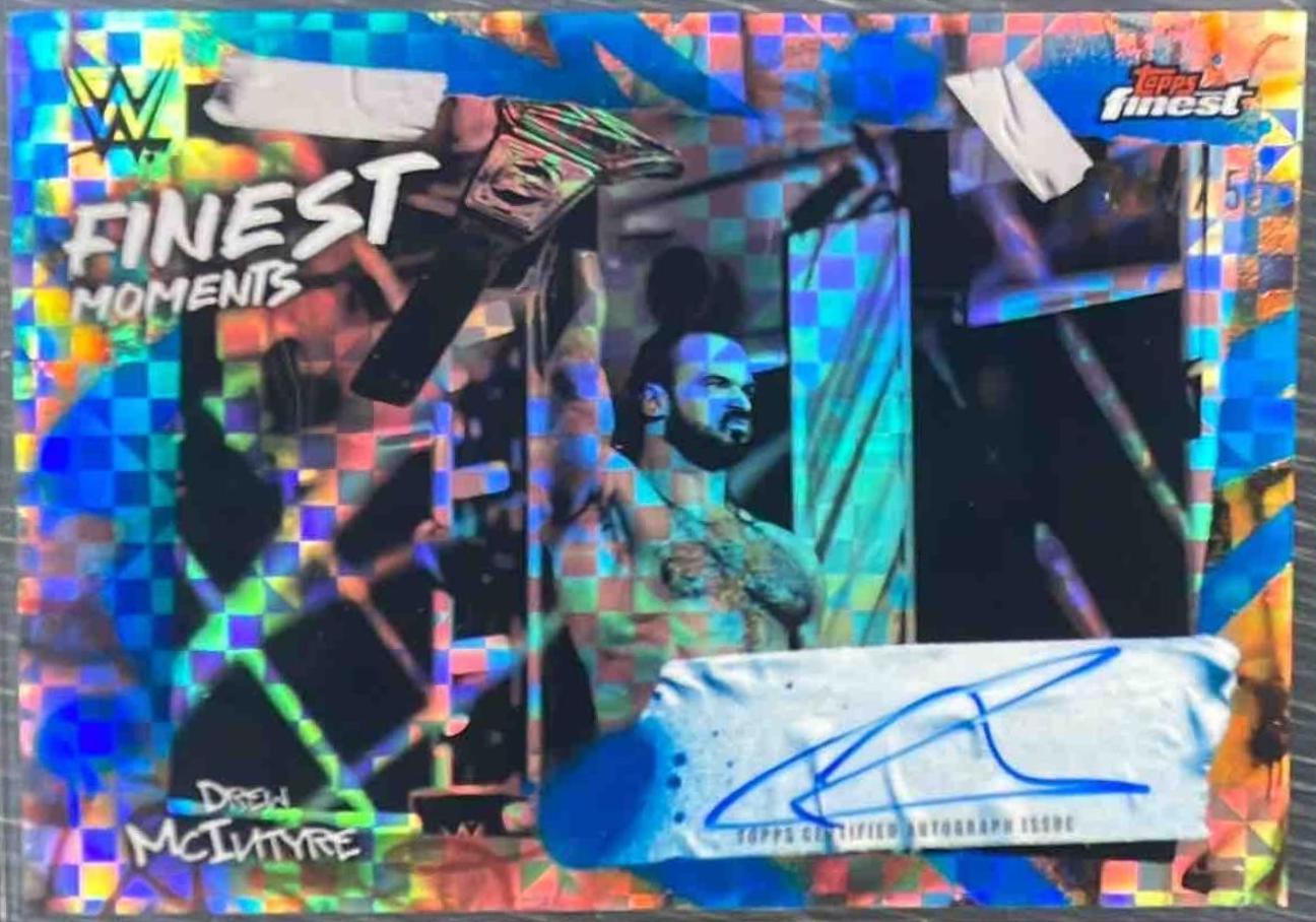 Drew McIntyre [Blue Checkerboard Refractor] #FMS-DMC