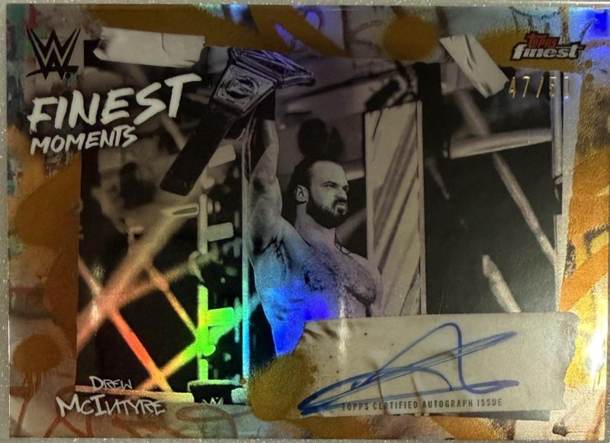 Drew McIntyre [Gold Refractor] #FMS-DMC