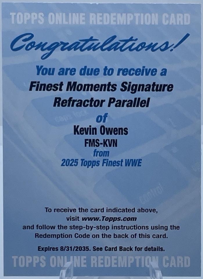 Kevin Owens [Refractor] #FMS-KVN