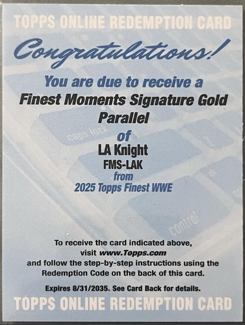 LA Knight [Gold Refractor] #FMS-LAK