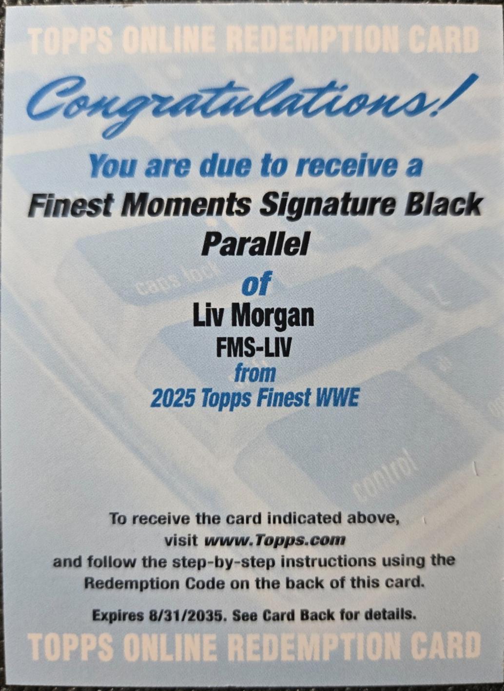 Liv Morgan [Black Refractor] #FMS-LIV