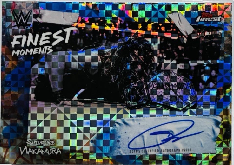 Shinsuke Nakamura [Blue Checkerboard Refractor] #FMS-SNK