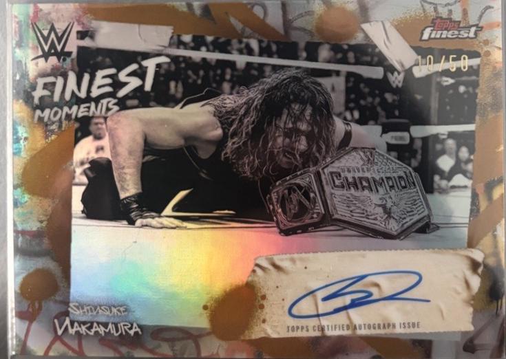Shinsuke Nakamura [Gold Refractor] #FMS-SNK