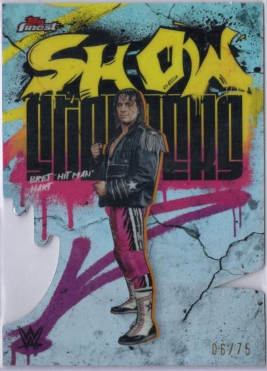 Bret Hit Man Hart [Die-Cut Refractor] #SSS-BH