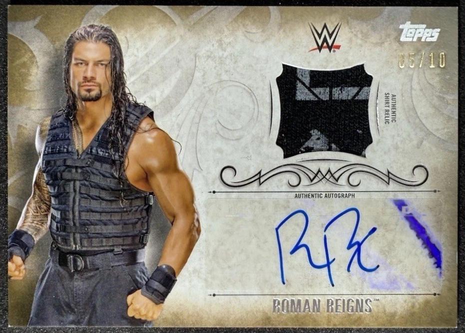Roman Reigns [Gold Autograph] #UAR-RR