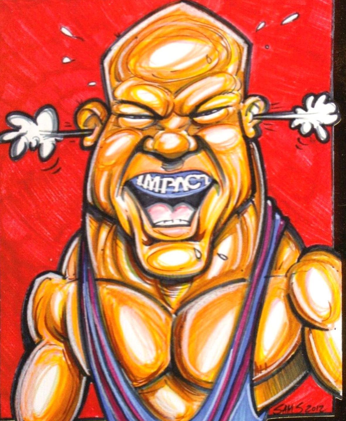 Kurt Angle Caricature [Gold] #104