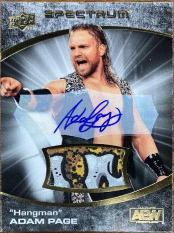 Hangman Adam Page [Autograph Memorabilia Dark] #10