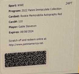 Gable Steveson [Memorabilia Autograph Red] #110