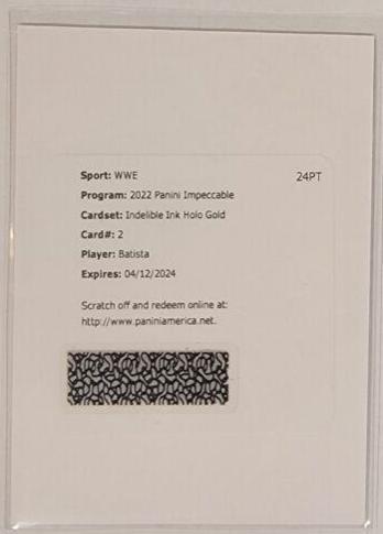 Batista [Holo Gold] #IN-BAT