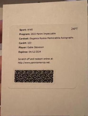 Gable Steveson [Elegance Pach Autograph] #103