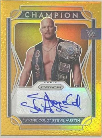 Stone Cold Steve Austin [Gold Prizm] #CS-SCA