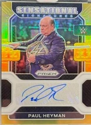 Paul Heyman [Gold Prizm] #SS-PHY