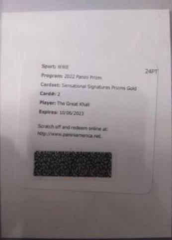 The Great Khali [Gold Prizm] #SS-TGK