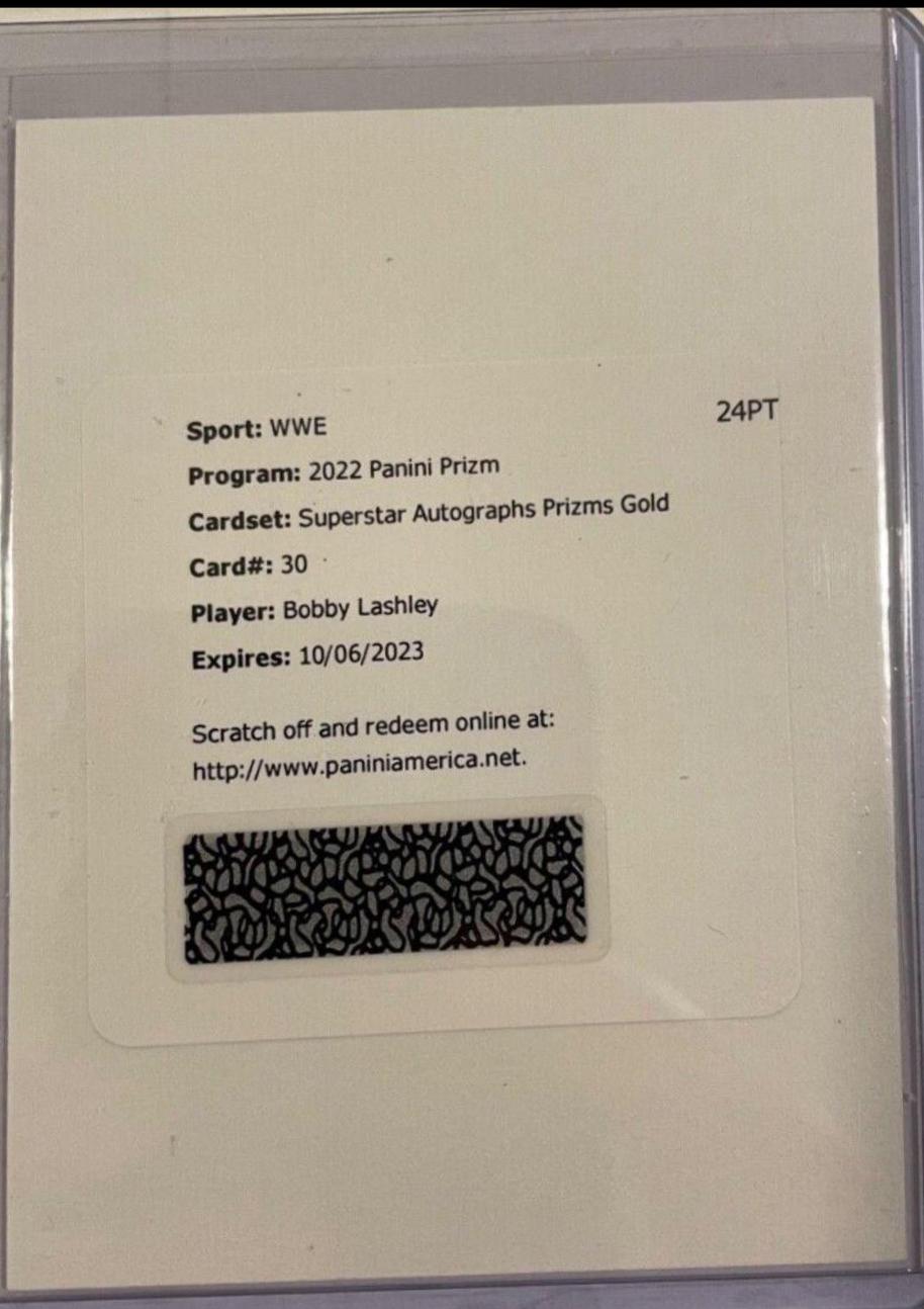Bobby Lashley [Gold Prizm] #SA-BLA