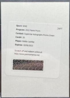 Bobby Lashley [Green Prizm] #SA-BLA