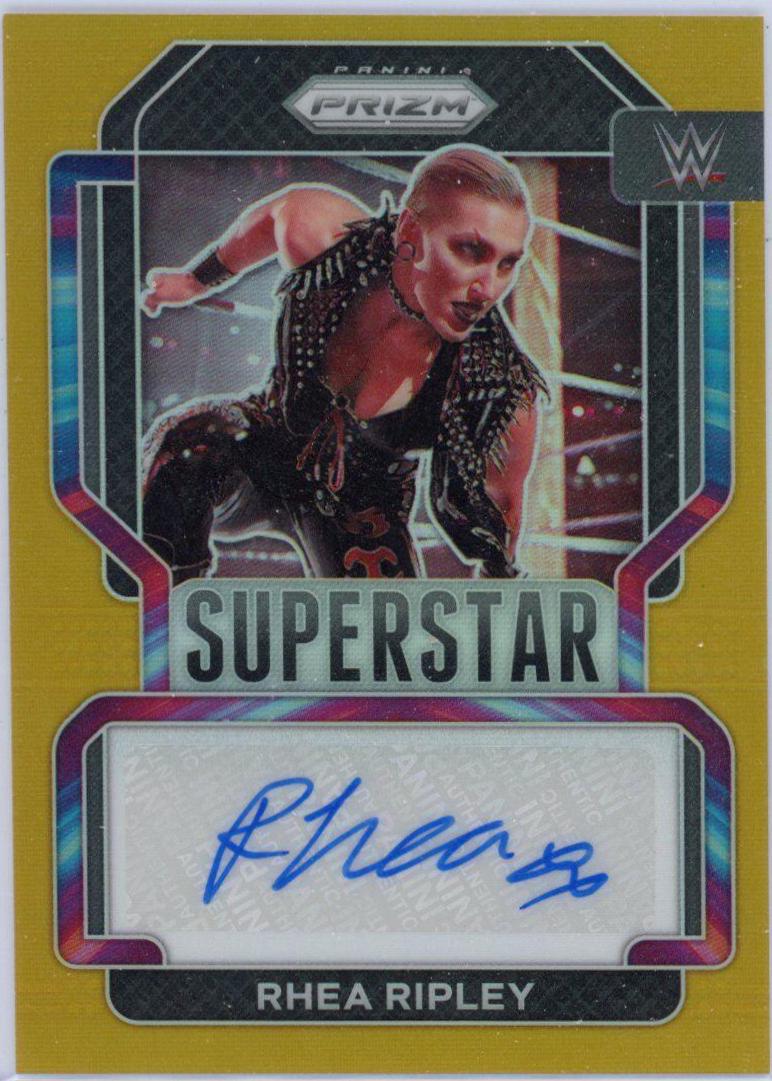 Rhea Ripley [Gold Prizm] #SA-RRP