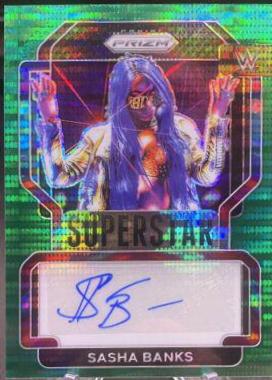 Sasha Banks [Green Pulsar Prizm] #SA-SBK