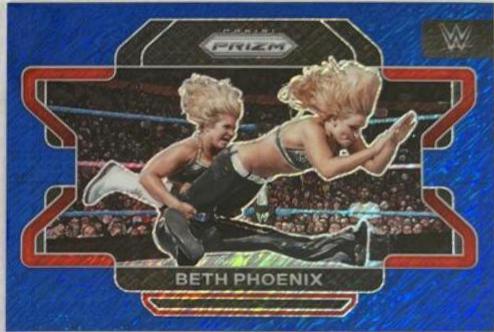Beth Phoenix [Blue Shimmer Prizm] #60