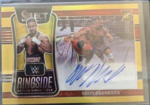 Bron Breakker [Gold Prizm] #RA-BBK