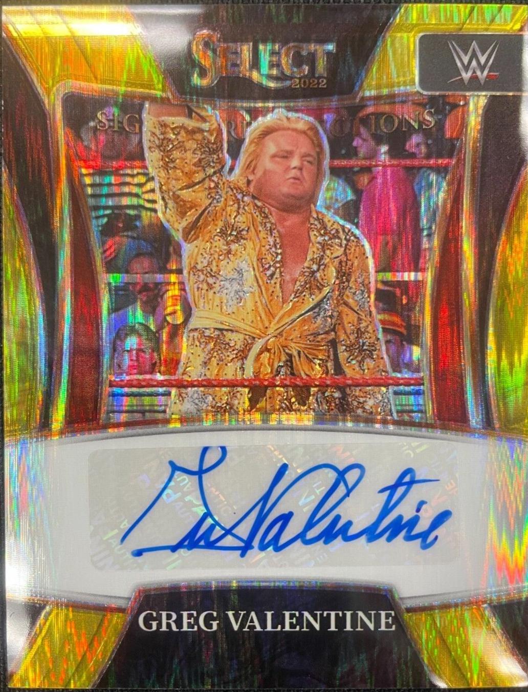 Greg Valentine [Gold Flash Prizm] #SN-GHV