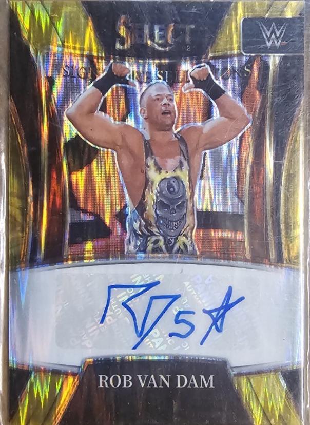 Rob Van Dam [Gold Flash Prizm] #SN-RVD